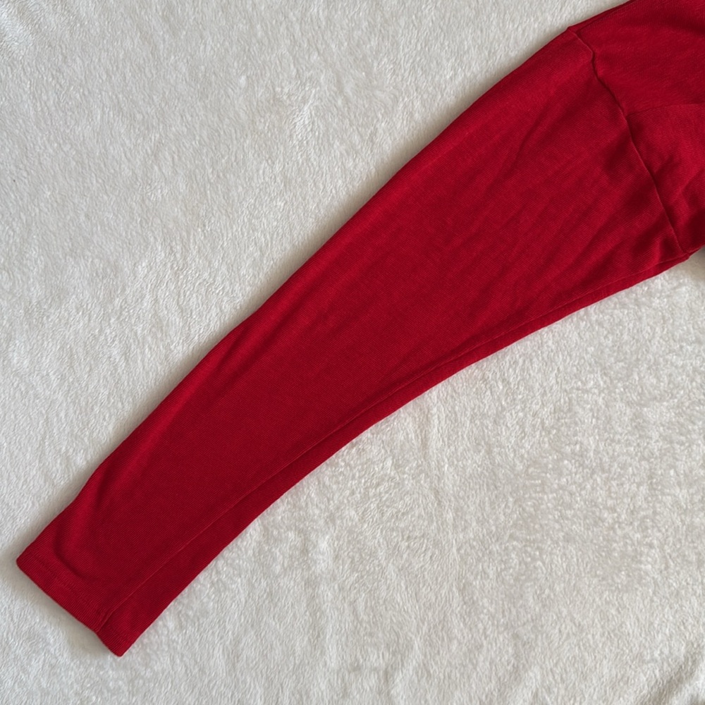 Maeve by Anthropologie | Mariah Gathered Turtleneck Lightweight Sweater Red (M) - Picture 14 of 16